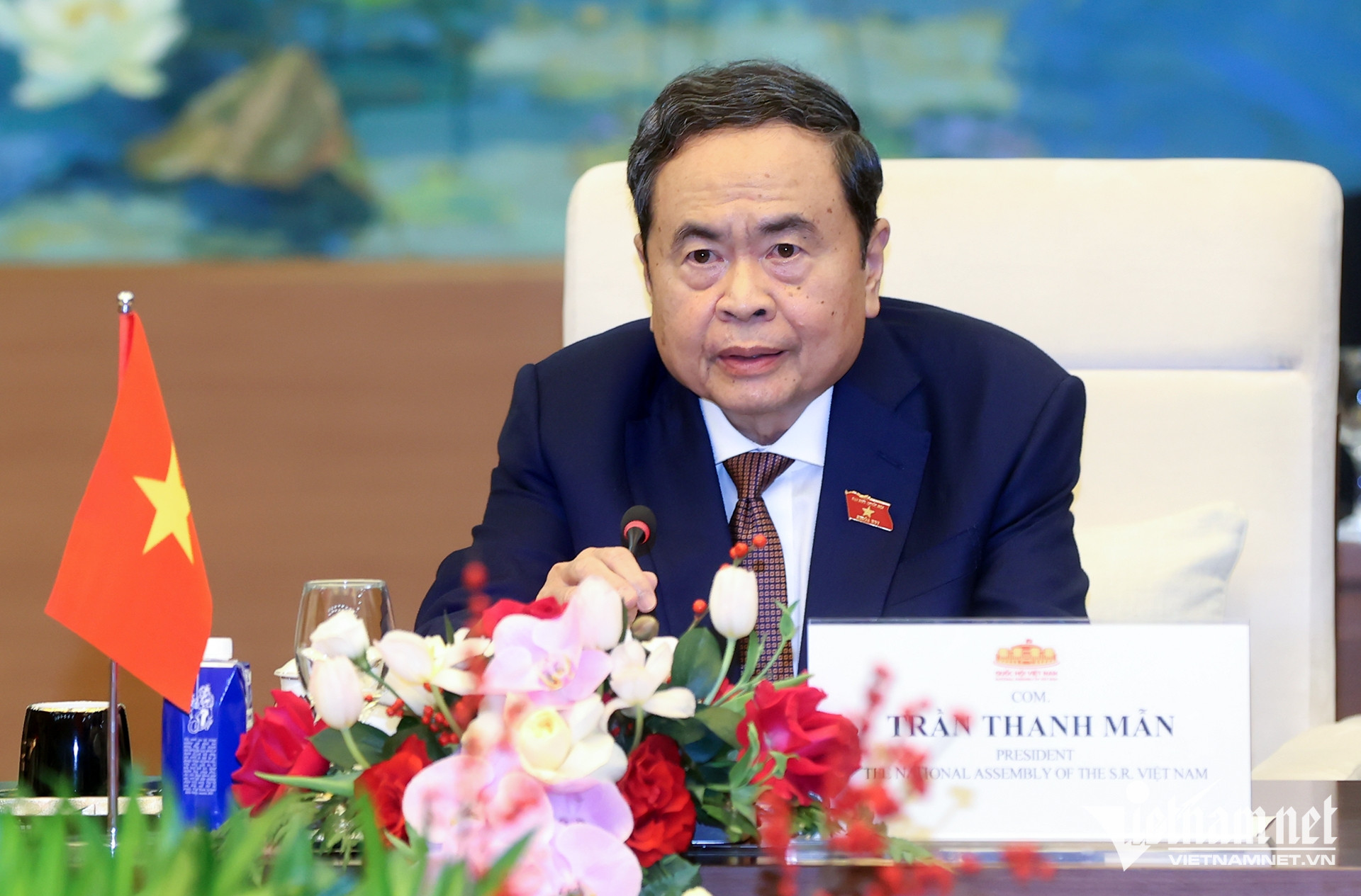 W-Chủ tịch Quốc hội Trần Thanh Mẫn tiếp Thường trực Ban Bí thư Lào.jpg
