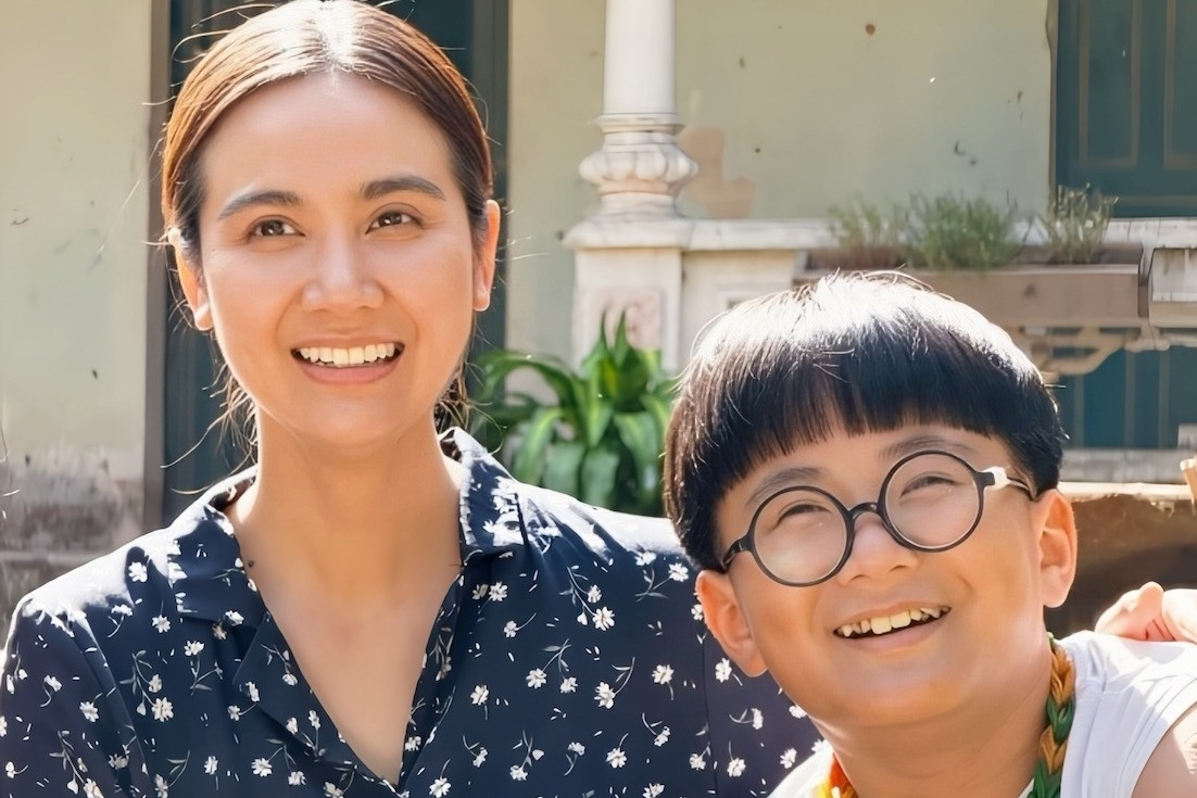 Diễn viên nhỏ nhất gây chú ý bên cạnh Doãn Quốc Đam, Huyền Lizzie trong phim VTV
