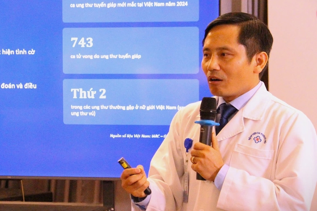 Ung thư tuyến giáp tăng nhanh chóng mặt