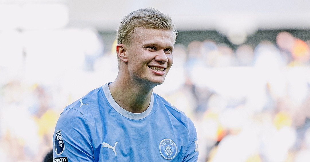 Haaland lập cú đúp, Man City thắng 7 trận liền ở Ngoại hạng Anh