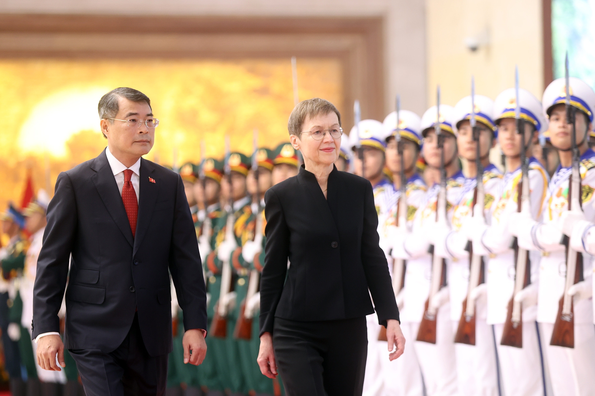 Thủ tướng Lê Minh Hưng chủ trì lễ đón Thủ tướng Công quốc Liechtenstein