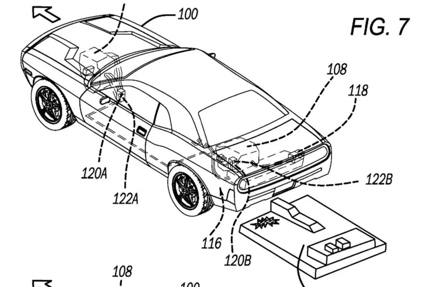Bằng sáng chế mới: Ô tô điện có thể tách bỏ khối pin để thoát hiểm như thằn lằn