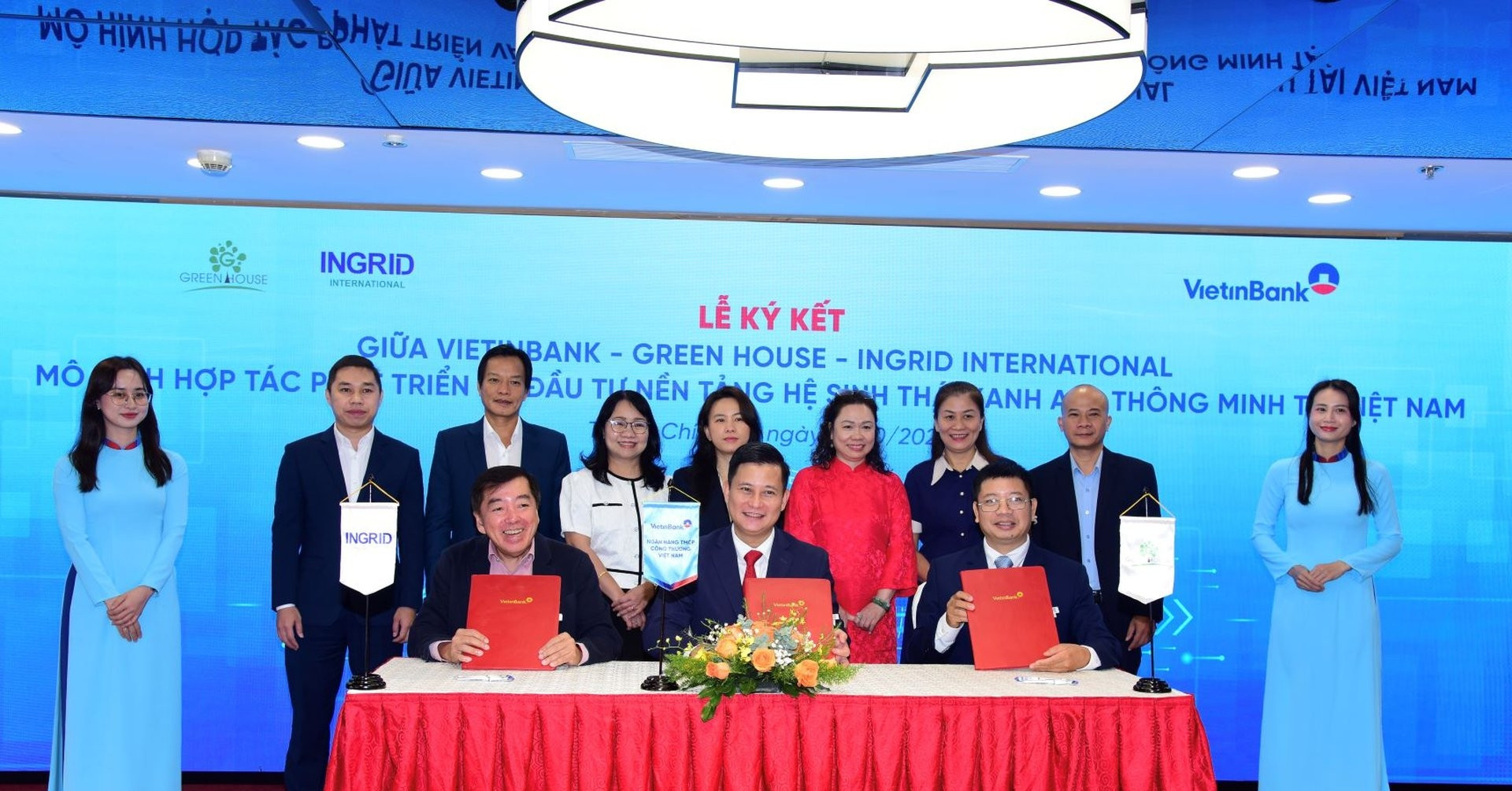 VietinBank cùng GreenHouse, Ingrid International phát triển hệ sinh thái xanh AI