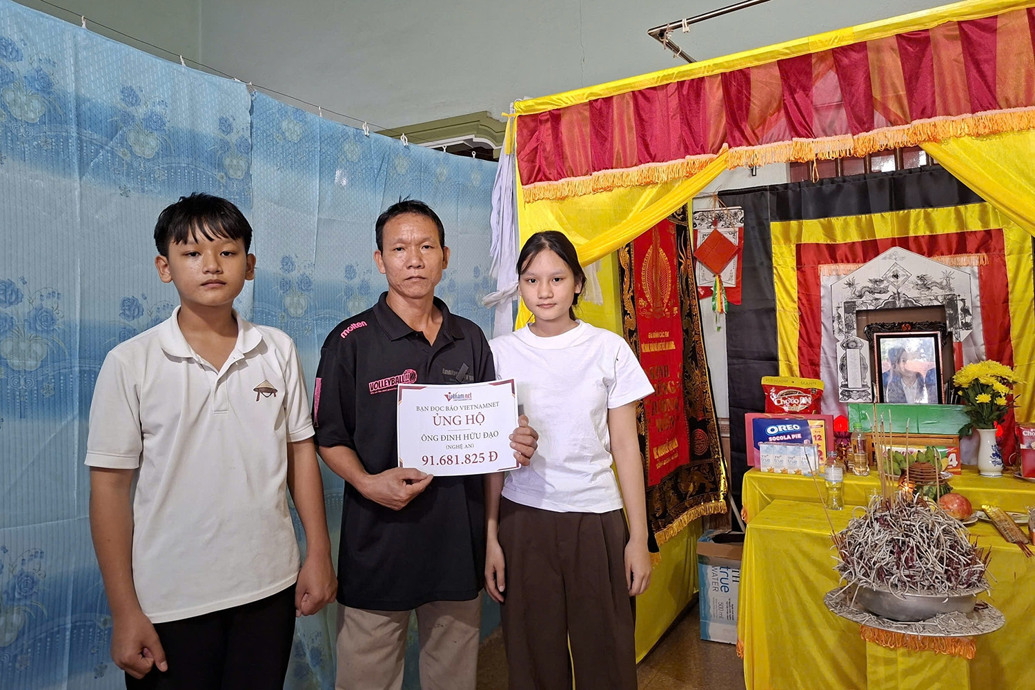 Bạn đọc hỗ trợ ông Đinh Hữu Đạo ở Nghệ An hơn 91 triệu đồng