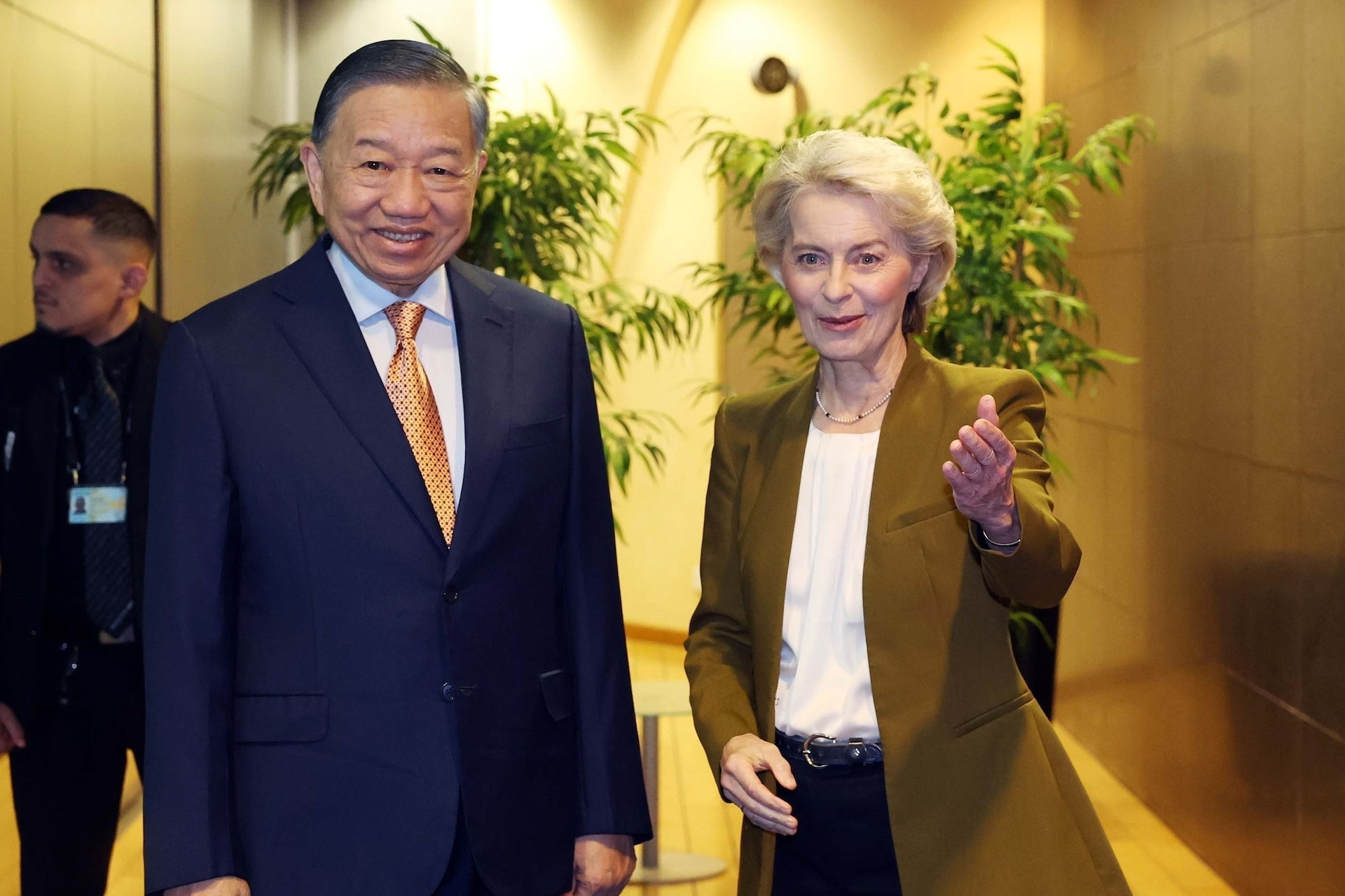 Tổng Bí thư, Chủ tịch nước gặp Chủ tịch Ủy ban châu Âu Ursula von der Leyen