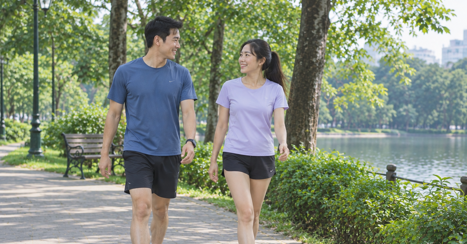 Đi bộ kiểu Nhật 30 phút mỗi ngày, sau 5 tháng kết quả ra sao?