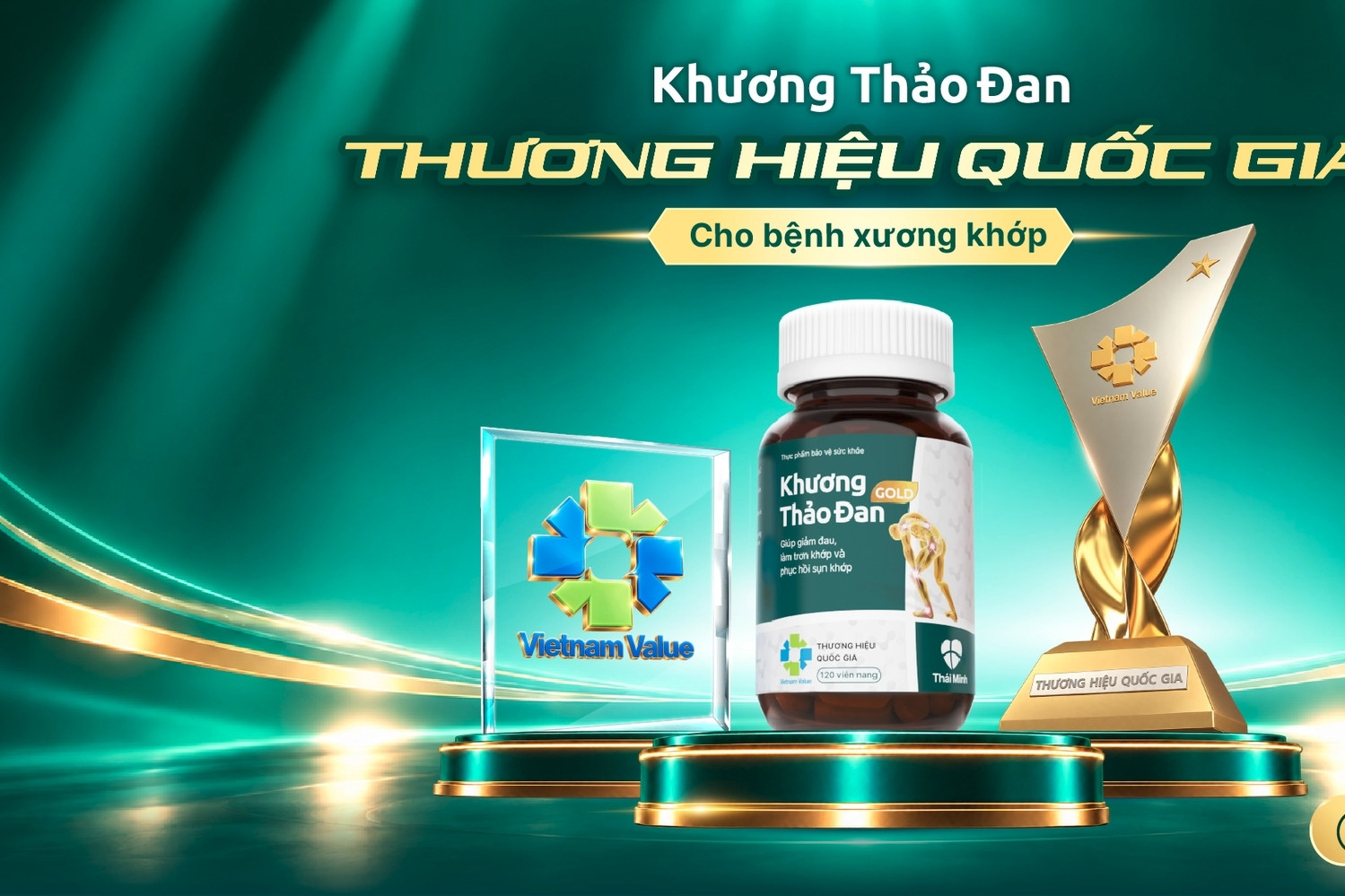 Khương Thảo Đan Gold được công nhận Thương hiệu Quốc gia Việt Nam 2026