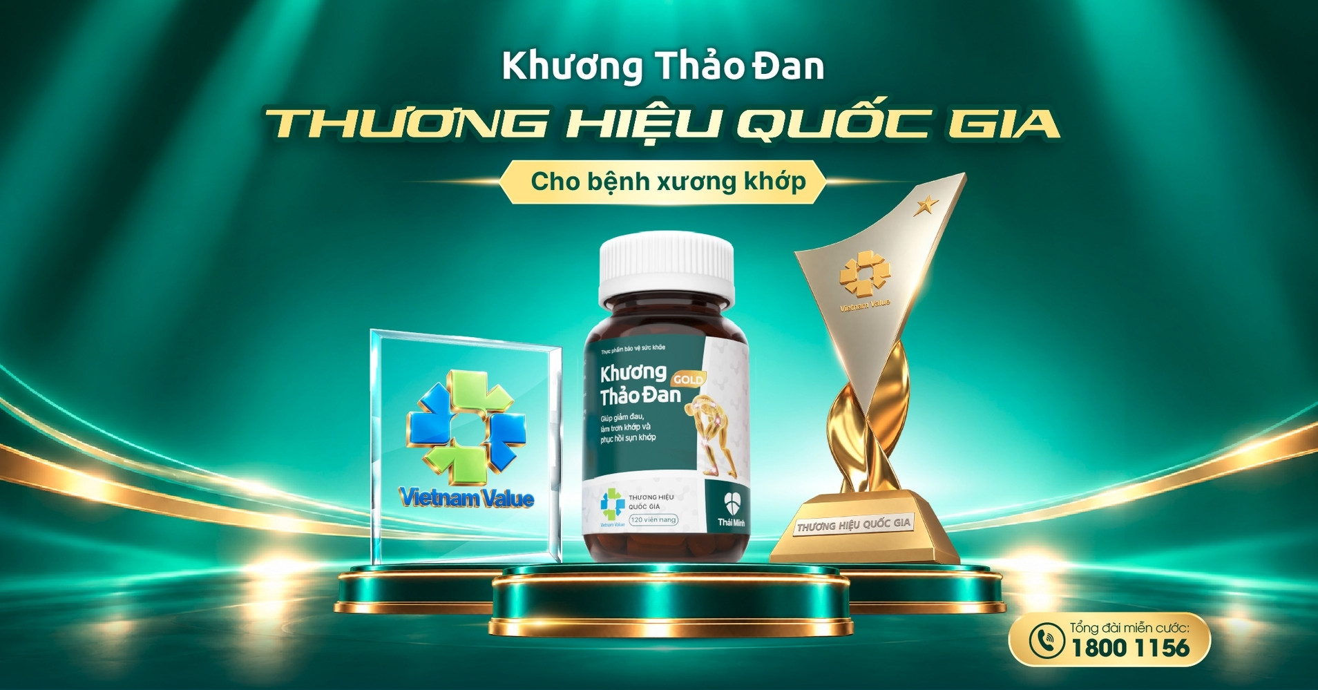 Khương Thảo Đan Gold được công nhận Thương hiệu Quốc gia Việt Nam 2026