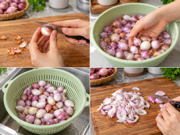 Sơ chế hành cẩn thận trước khi làm hành phi.jpg