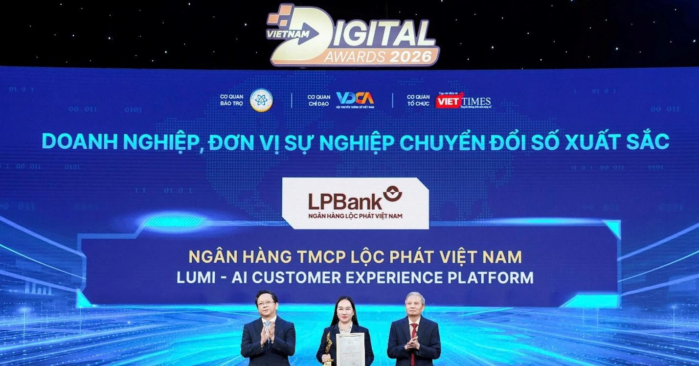 Tổng đài AI Lumi của LPBank nhận giải thưởng Chuyển đổi số Việt Nam 2026