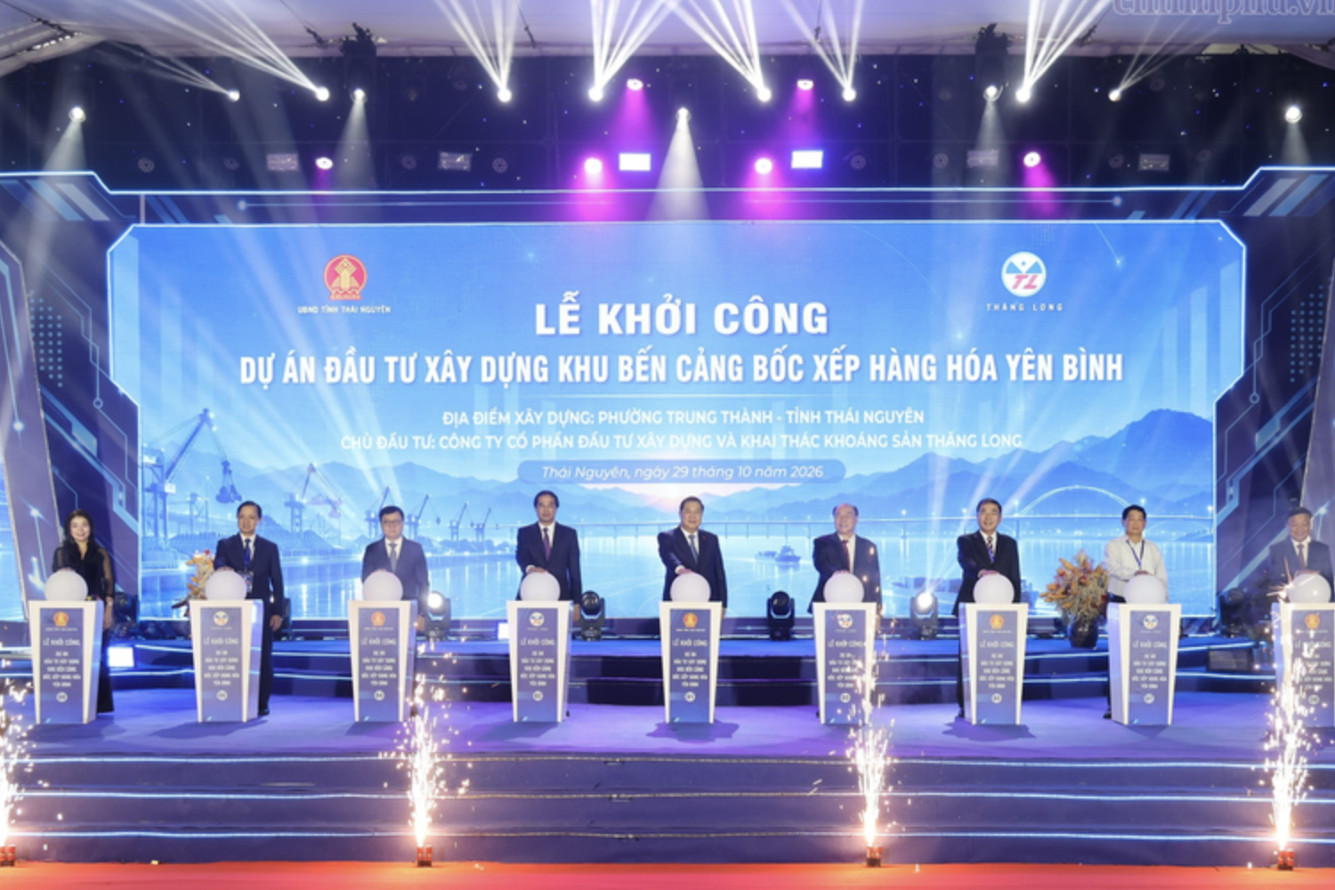 Thái Nguyên khởi công cảng hàng hóa 435 tỷ đồng ven sông Cầu