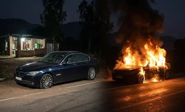 BMW bốc cháy.webp