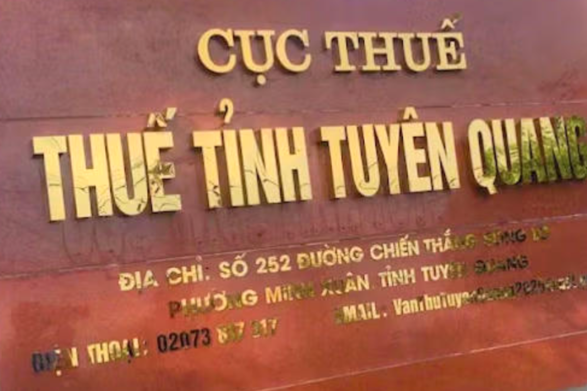 Mã định danh điện tử của Thuế Tuyên Quang áp dụng từ 1/10