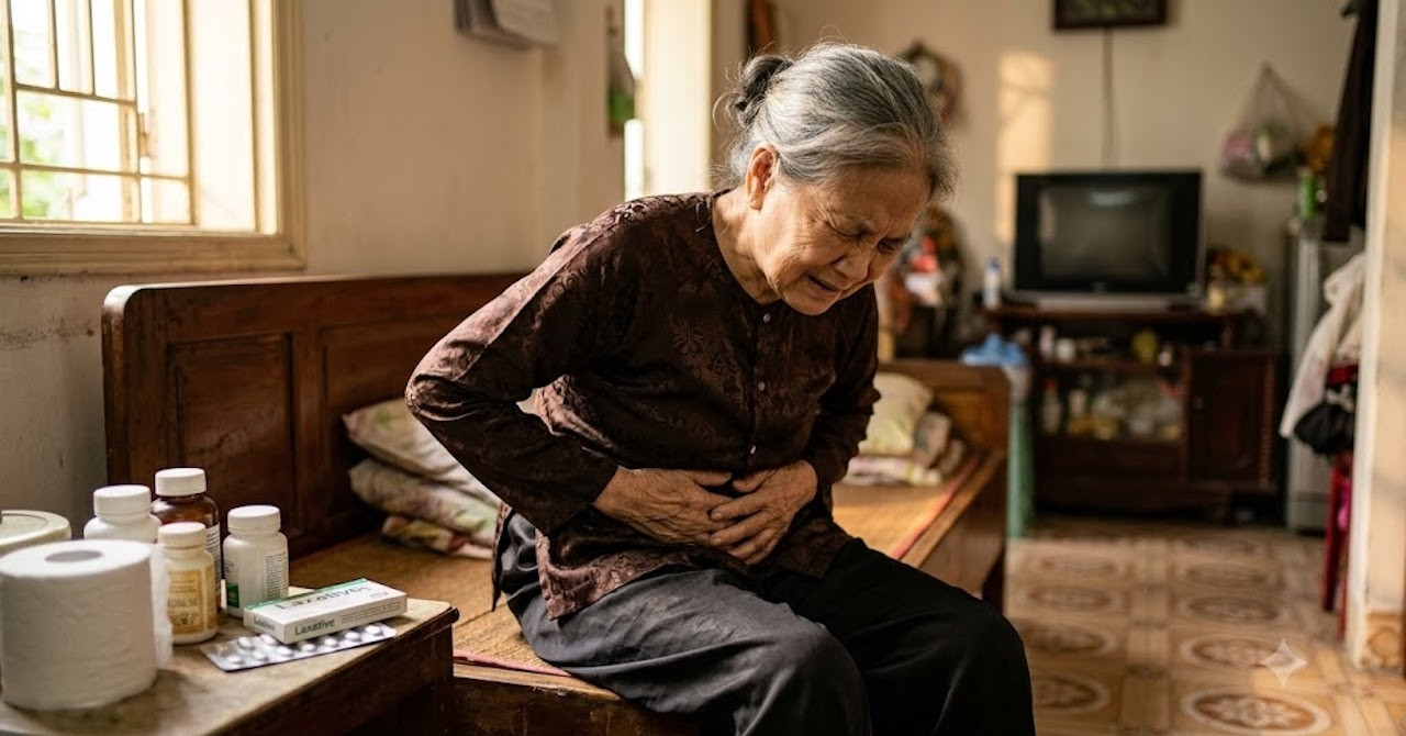 Bơm nước vào hậu môn, cụ bà vỡ đại tràng