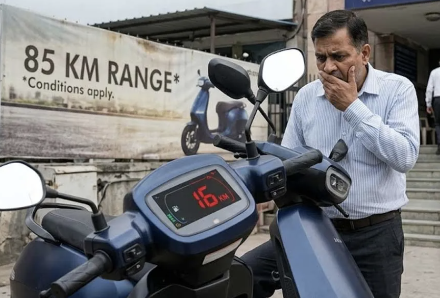 Mẫu xe máy điện công bố tầm hoạt động 85km nhưng thực tế chỉ chạy 16km