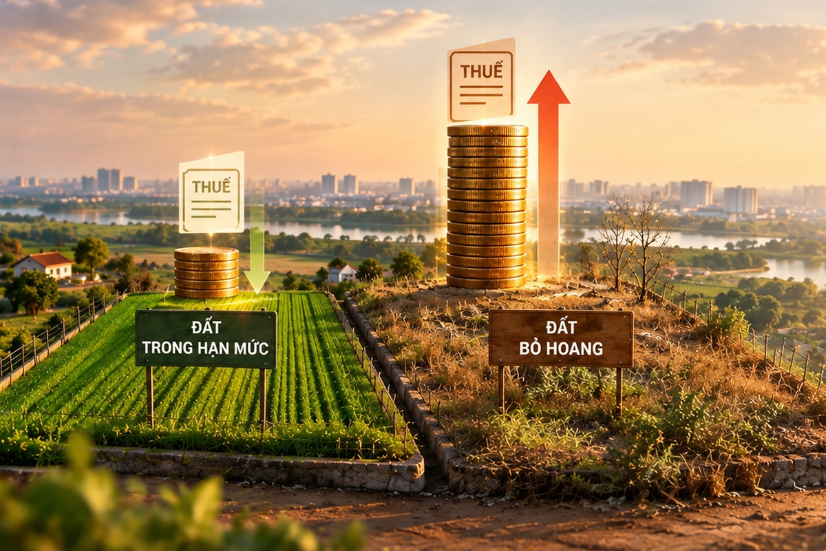 Đề xuất đánh thuế đất bỏ hoang cao gấp gần 7 lần đất trong hạn mức
