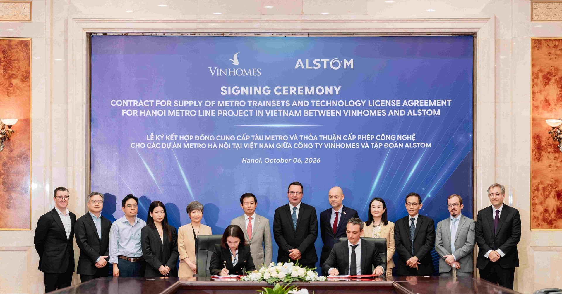 Vingroup và Alstom hợp tác chuyển giao công nghệ cho dự án đường sắt đô thị
