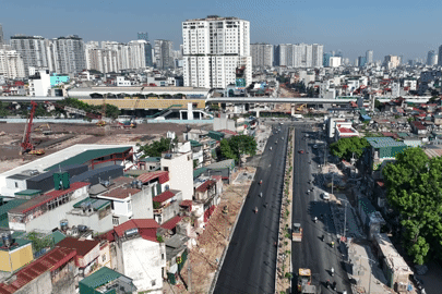 Vành đai 2,5 Đầm Hồng - Nguyễn Trãi thảm nhựa, tăng tốc về đích
