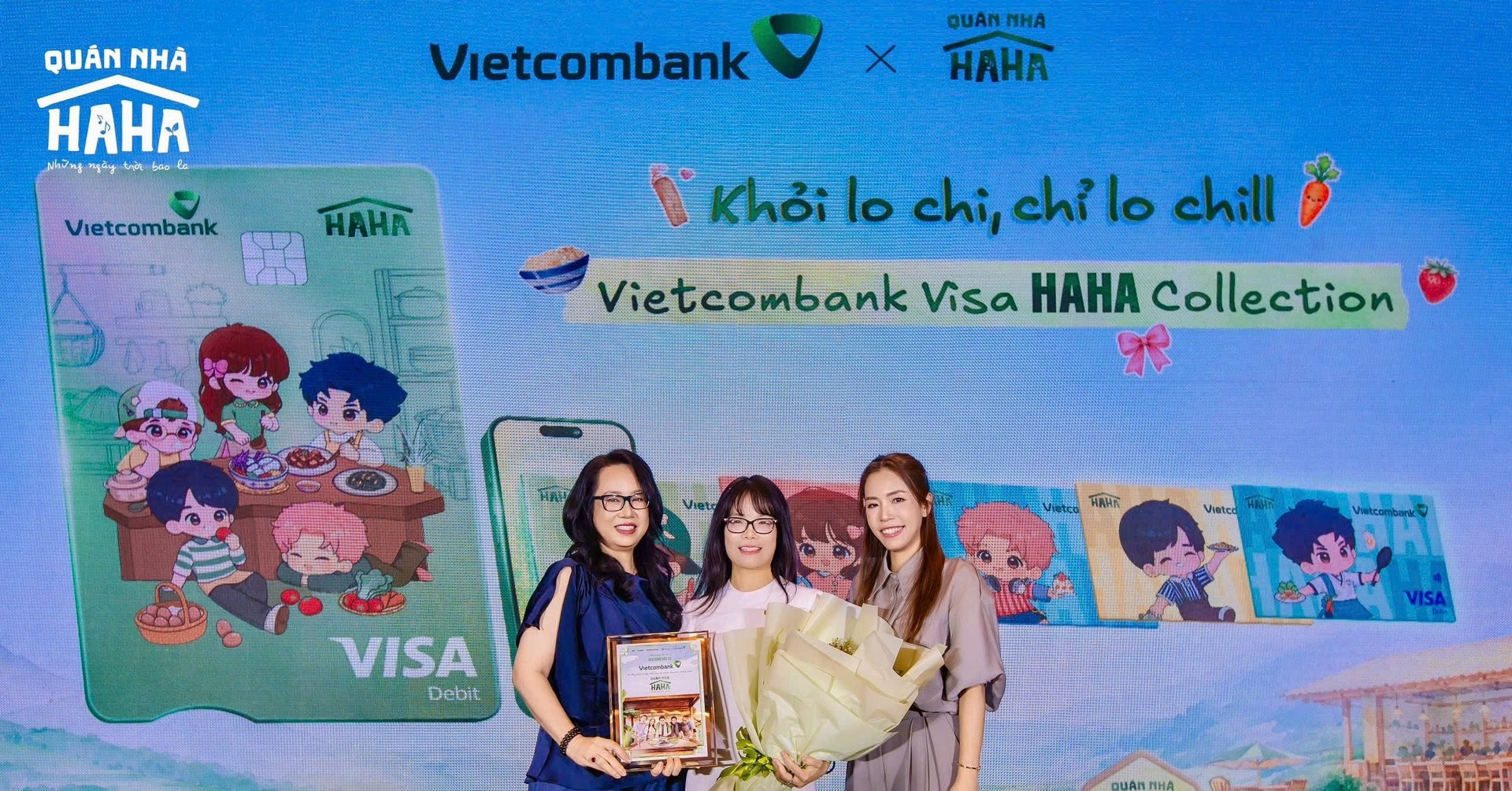 Vietcombank ra mắt bộ sưu tập thẻ độc quyền Vietcombank Visa Haha Collection