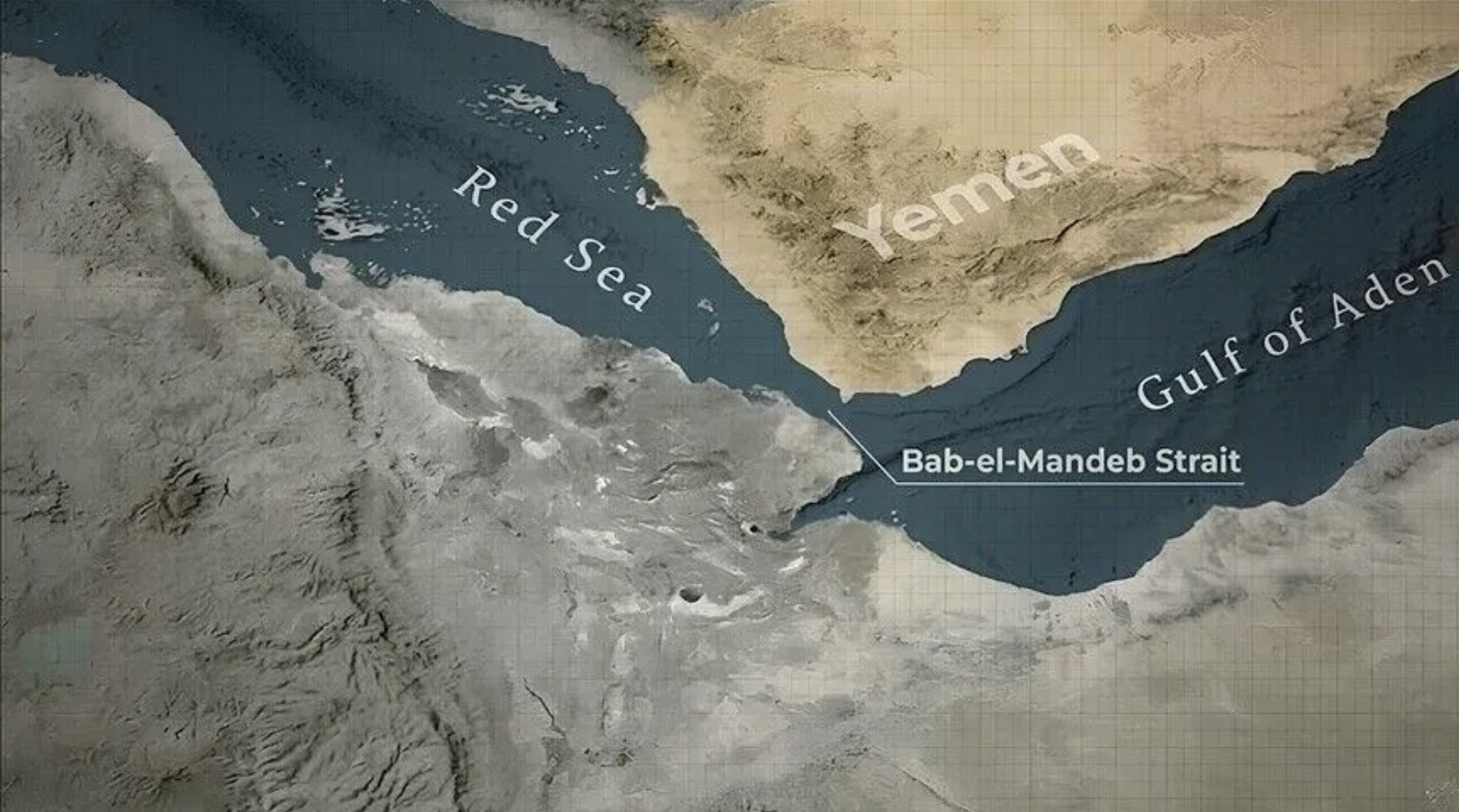 Eo biển Bab-el Mandeb. Ảnh: Anadolu