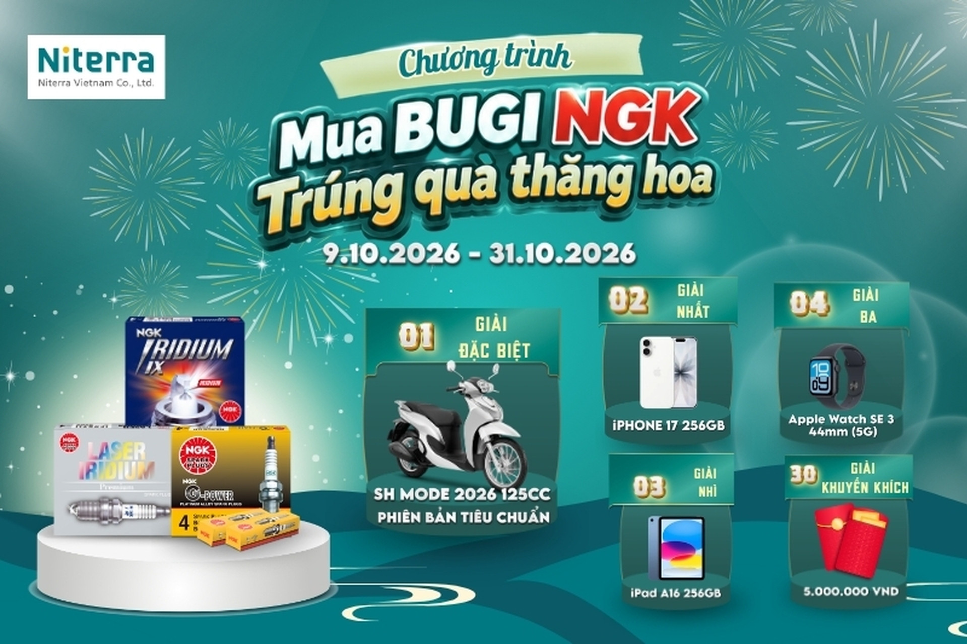 Niterra Việt Nam lần đầu khuyến mại trực tiếp đến garage, người tiêu dùng