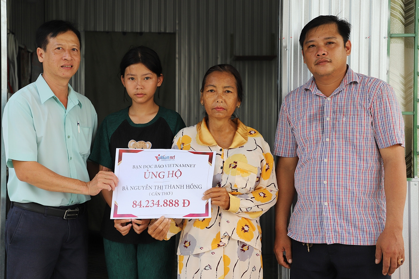 Bà Nguyễn Thị Thanh Hồng ở Cần Thơ được bạn đọc ủng hộ gần 85 triệu đồng
