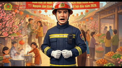 Công an Hà Nội làm video AI 'nhắc' người dân đảm bảo cháy, nổ dịp Tết