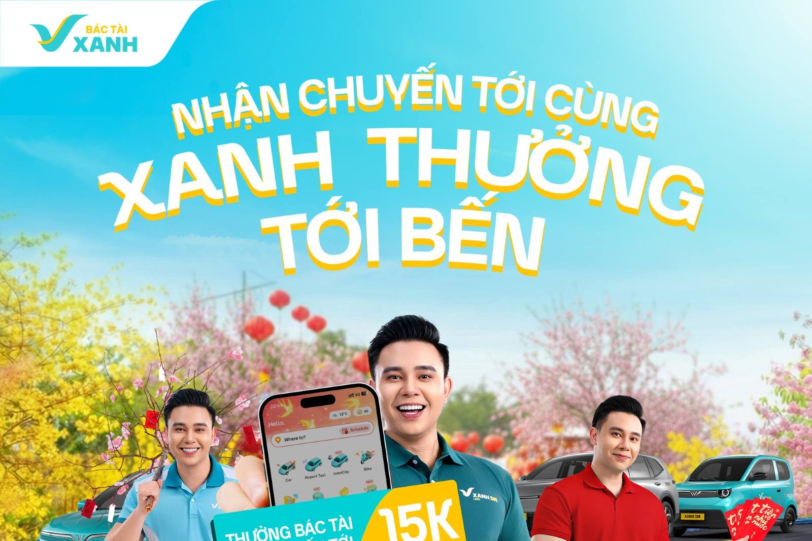 Tết Nguyên Đán: Tài xế Xanh SM ‘nhận chuyến tới cùng, nhận thưởng tới bến’