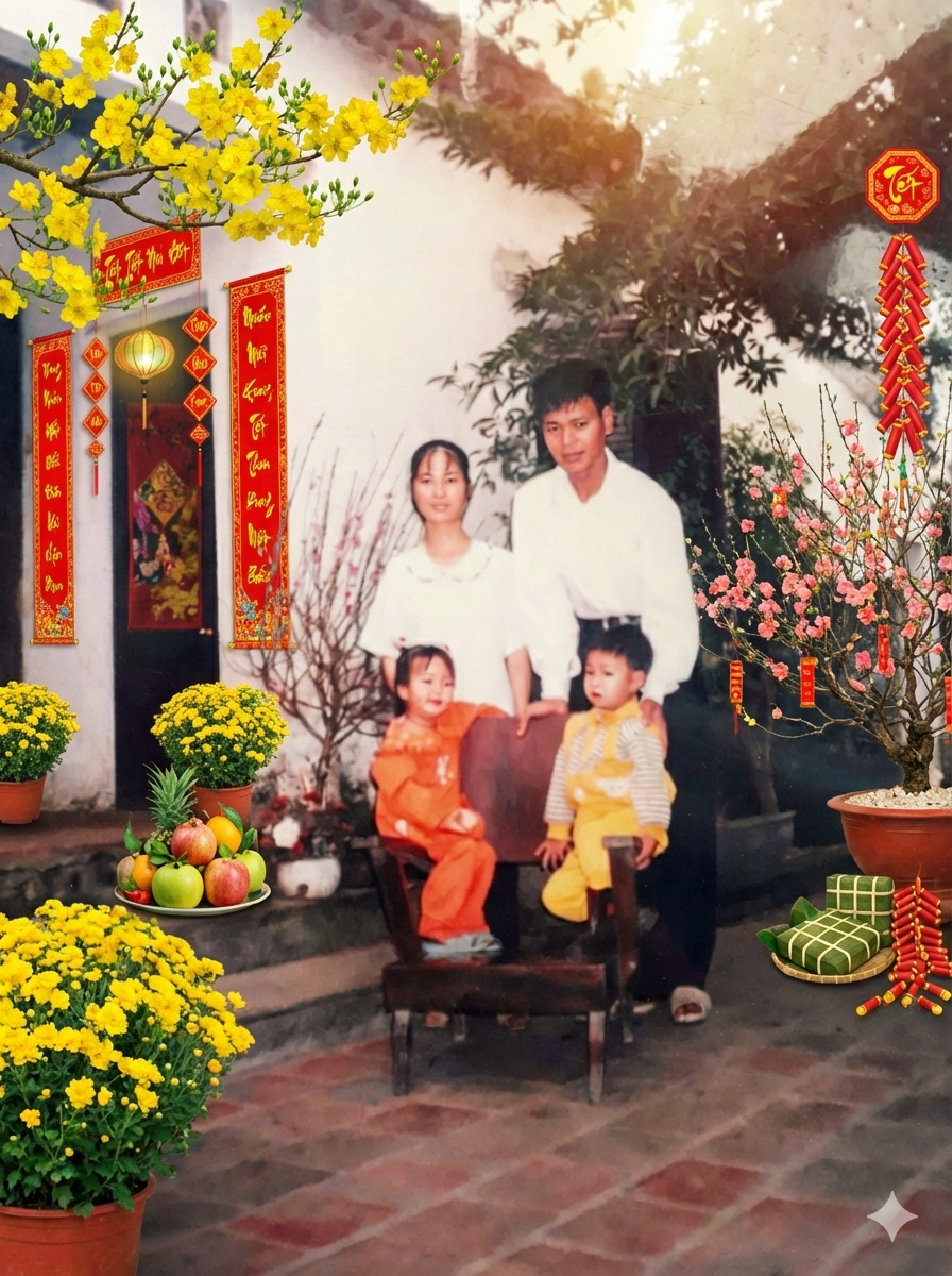 Tết Bính Ngọ, nhiều gia đình chọn ‘làm mới’ ký ức cũ bằng công nghệ