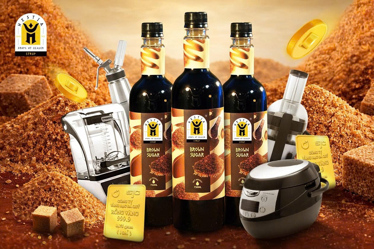 Cơ hội trúng vàng khi tham gia cuộc thi ‘Pha chế cùng Syrup Đường Đen Hestia’