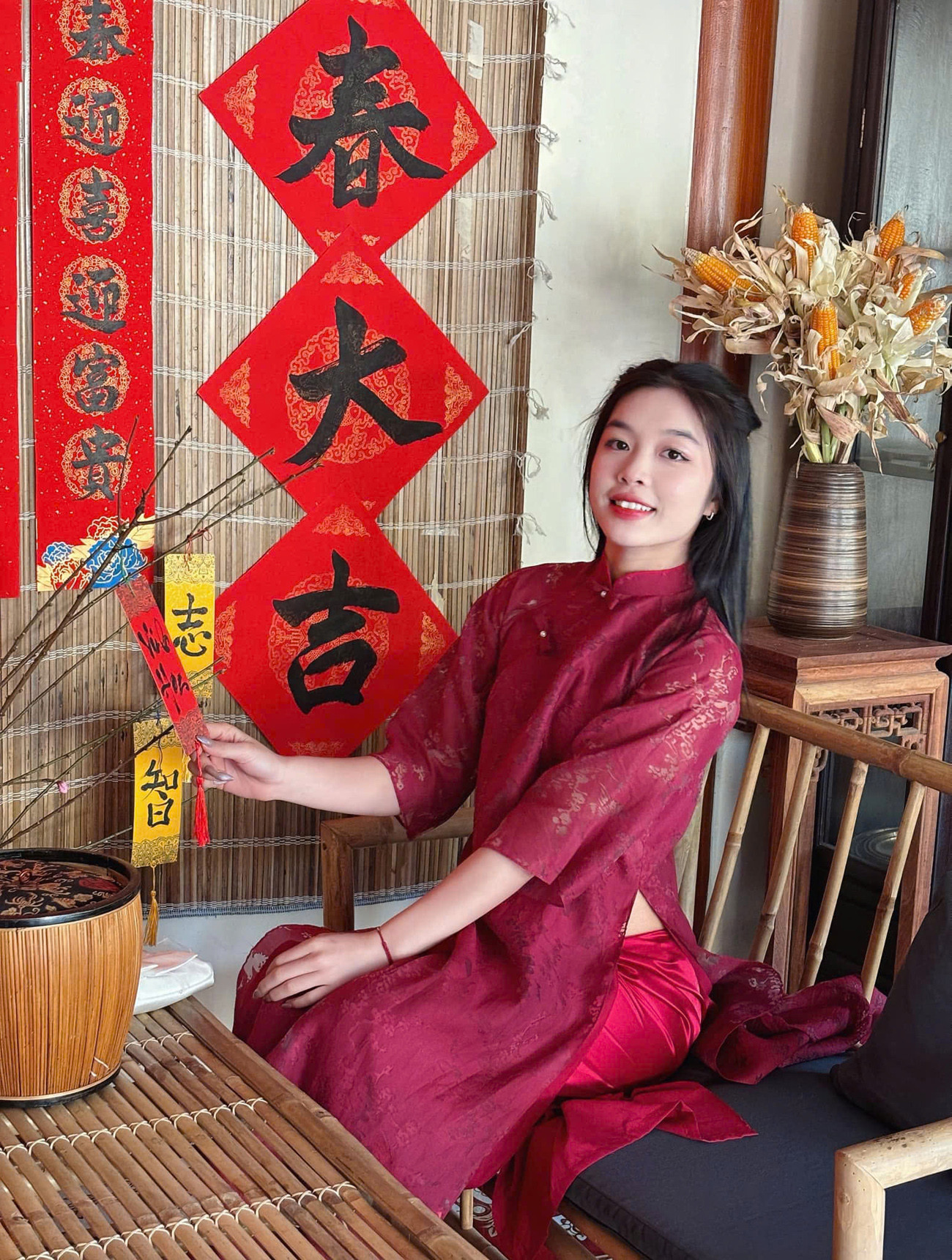 Hà Kiều Vy đón Tết