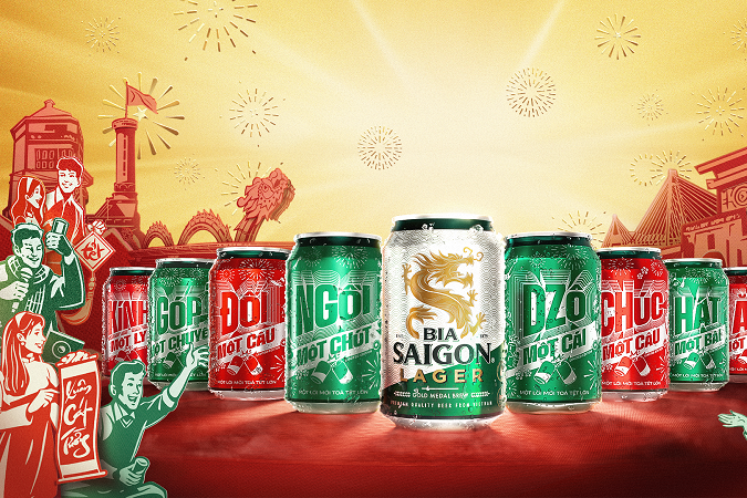 Bia Saigon ra mắt bộ sưu tập ‘lời mời’ cho Tết Bính Ngọ 2026