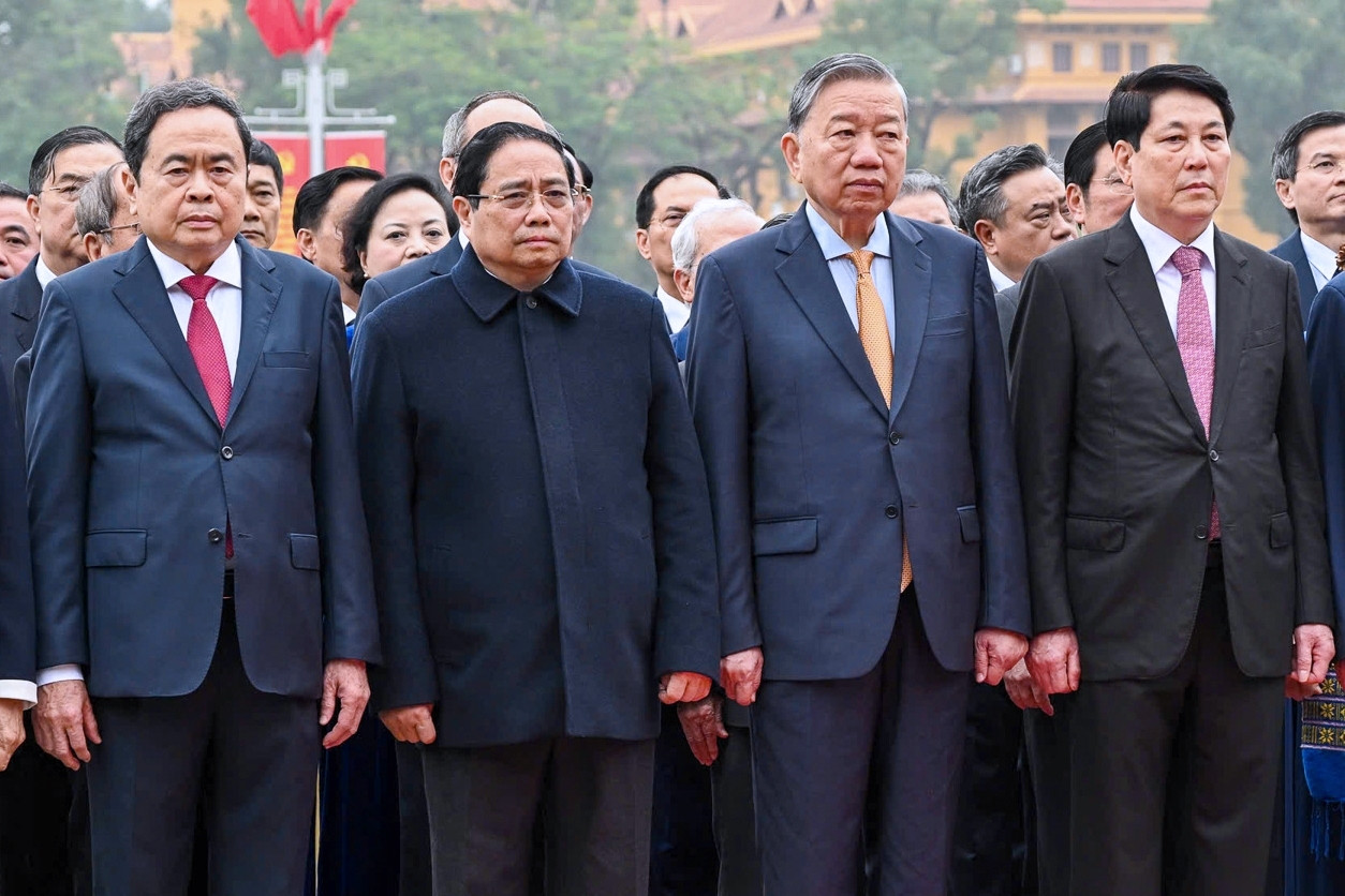 Lãnh đạo Đảng, Nhà nước viếng Chủ tịch Hồ Chí Minh nhân dịp Tết Nguyên đán