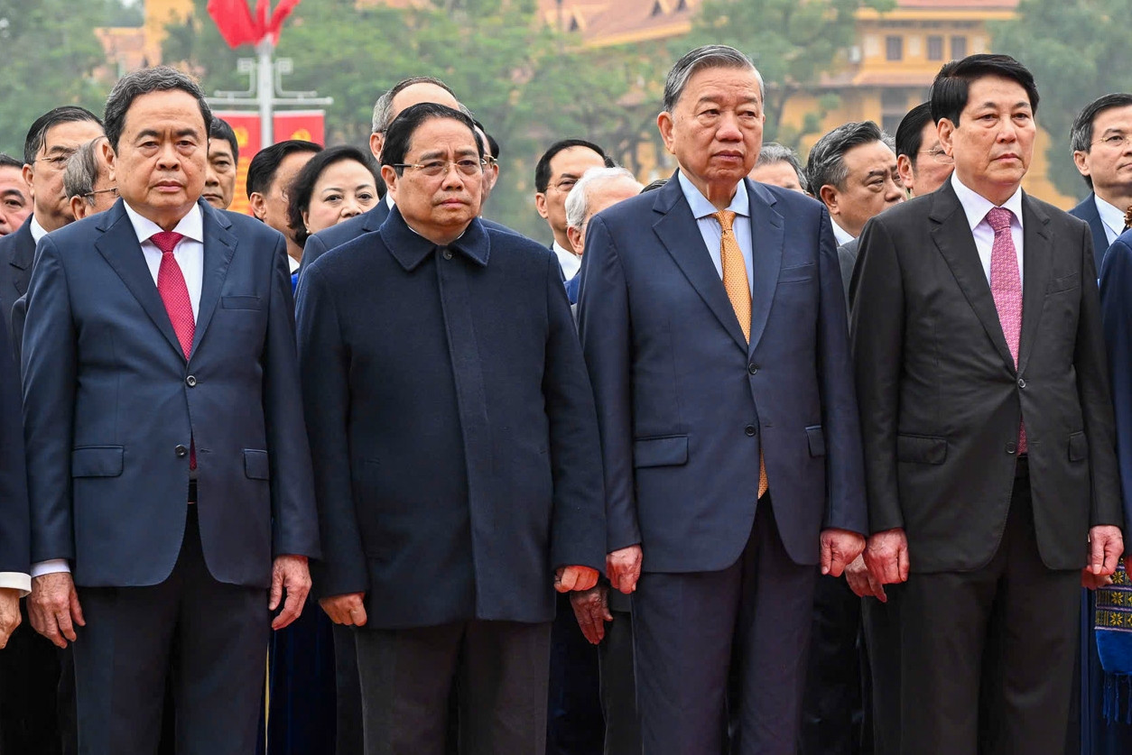 Lãnh đạo Đảng, Nhà nước viếng Chủ tịch Hồ Chí Minh nhân dịp Tết Nguyên đán