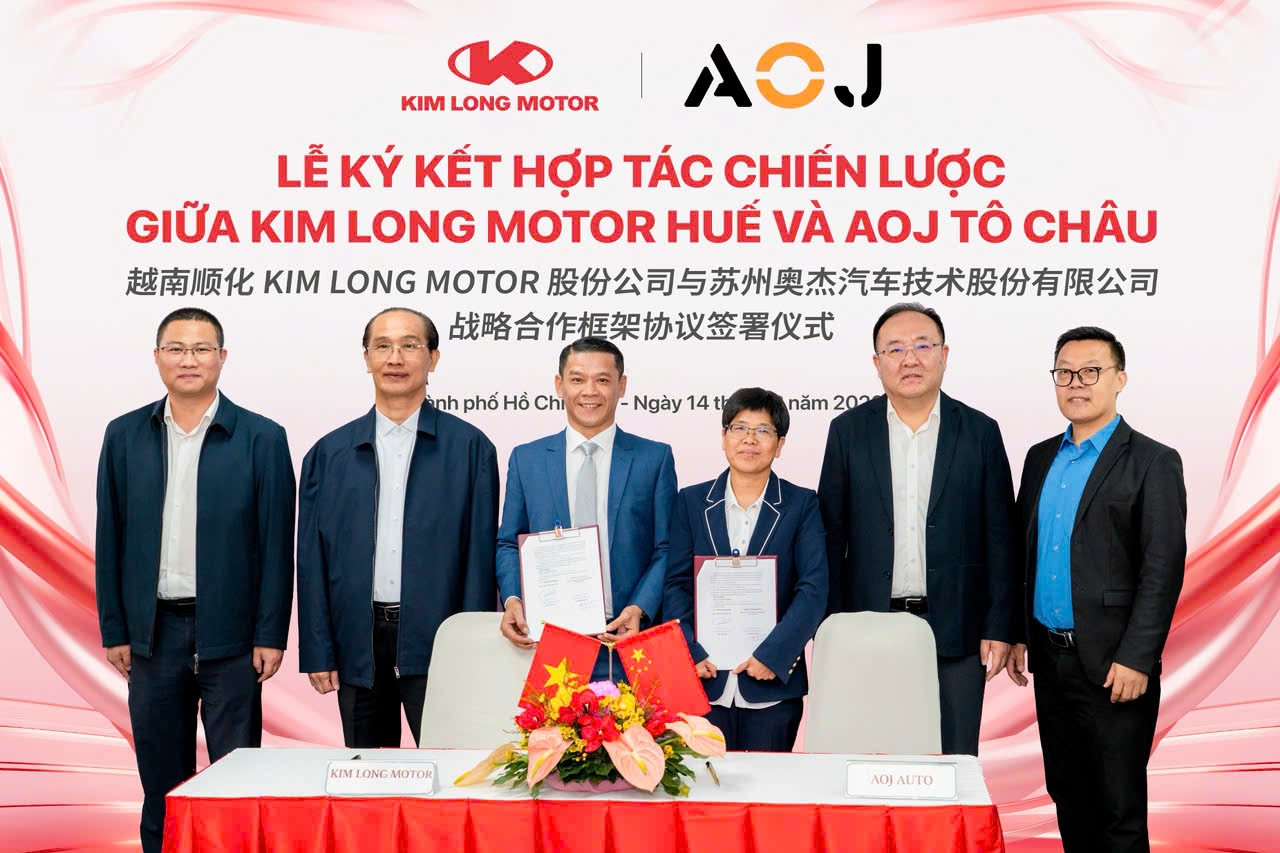Kim Long Motor Huế và AOJ Tô Châu ký thỏa thuận hợp tác chiến lược