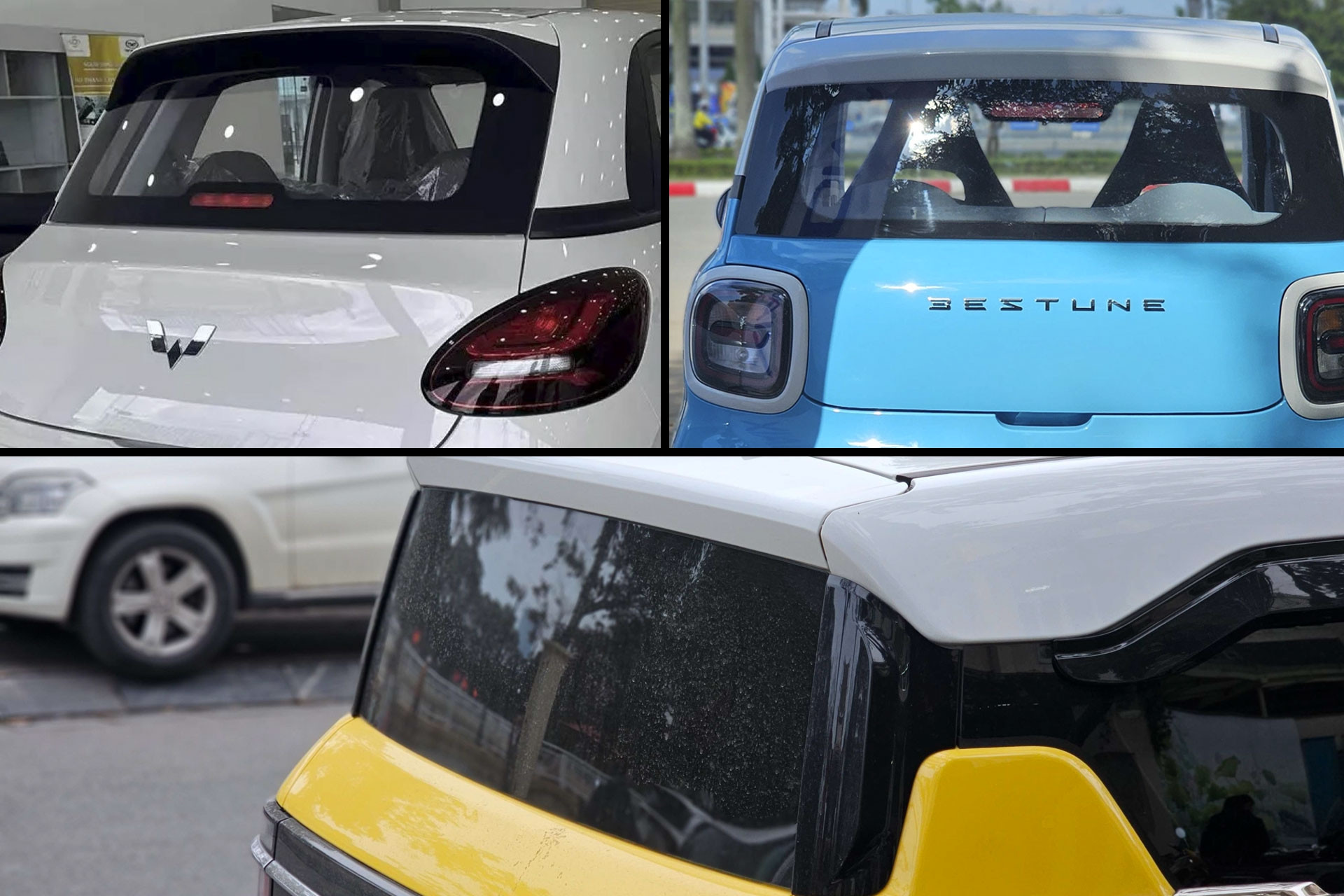 Xe điện mini không có cần gạt mưa sau: Lỗi thiết kế hay tính toán kỹ lưỡng?