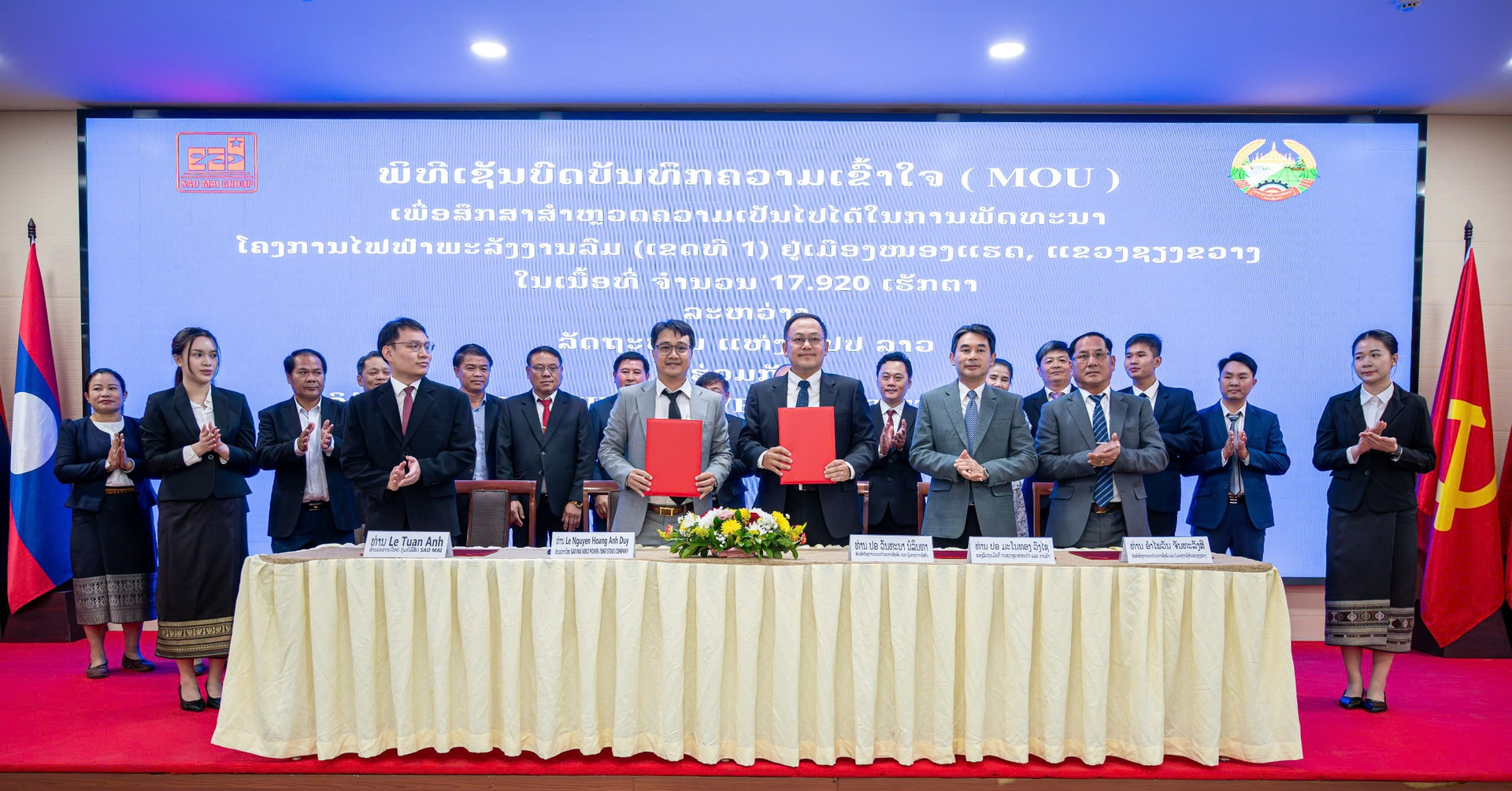 Sao Mai Group đầu tư 450 triệu USD vào siêu dự án điện gió tại Lào, hướng tới an ninh năng lượng Việt Nam