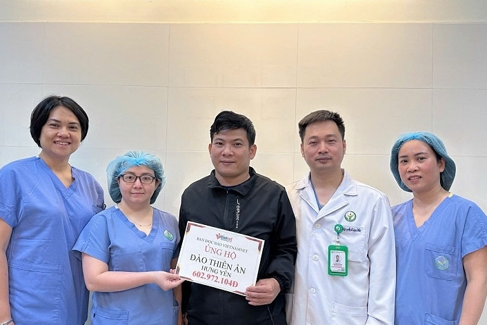 Bạn đọc giúp đỡ cậu bé Đào Thiên Ân bị suy tim hơn 602 triệu đồng