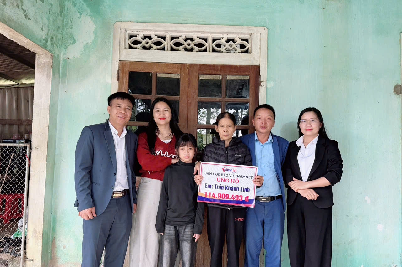 Bé gái Trần Khánh Linh ở Hà Tĩnh được bạn đọc ủng hộ hơn 114 triệu đồng