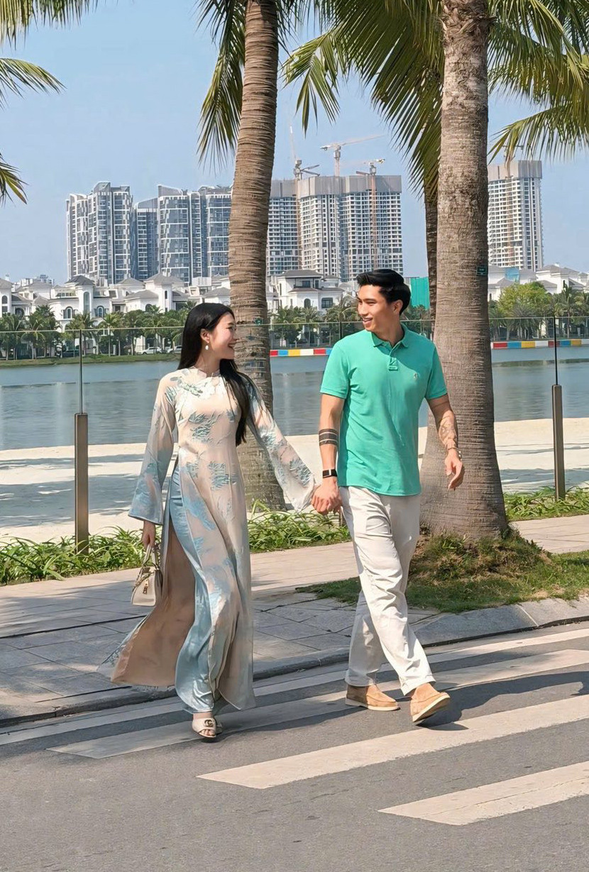 Văn Hậu chơi Tết "bù" cùng Hải My van hau hai my 6.jpg