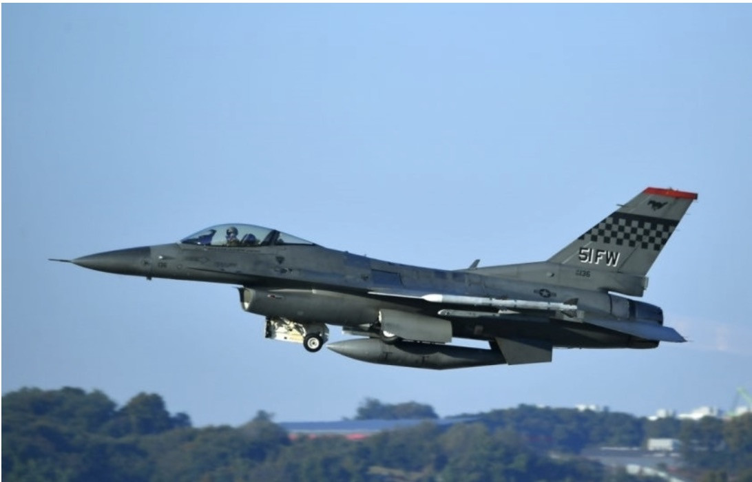 Chiến đấu cơ F-16. Ảnh: Văn phòng tham mưu trưởng liên quân Mỹ/Korea Herald