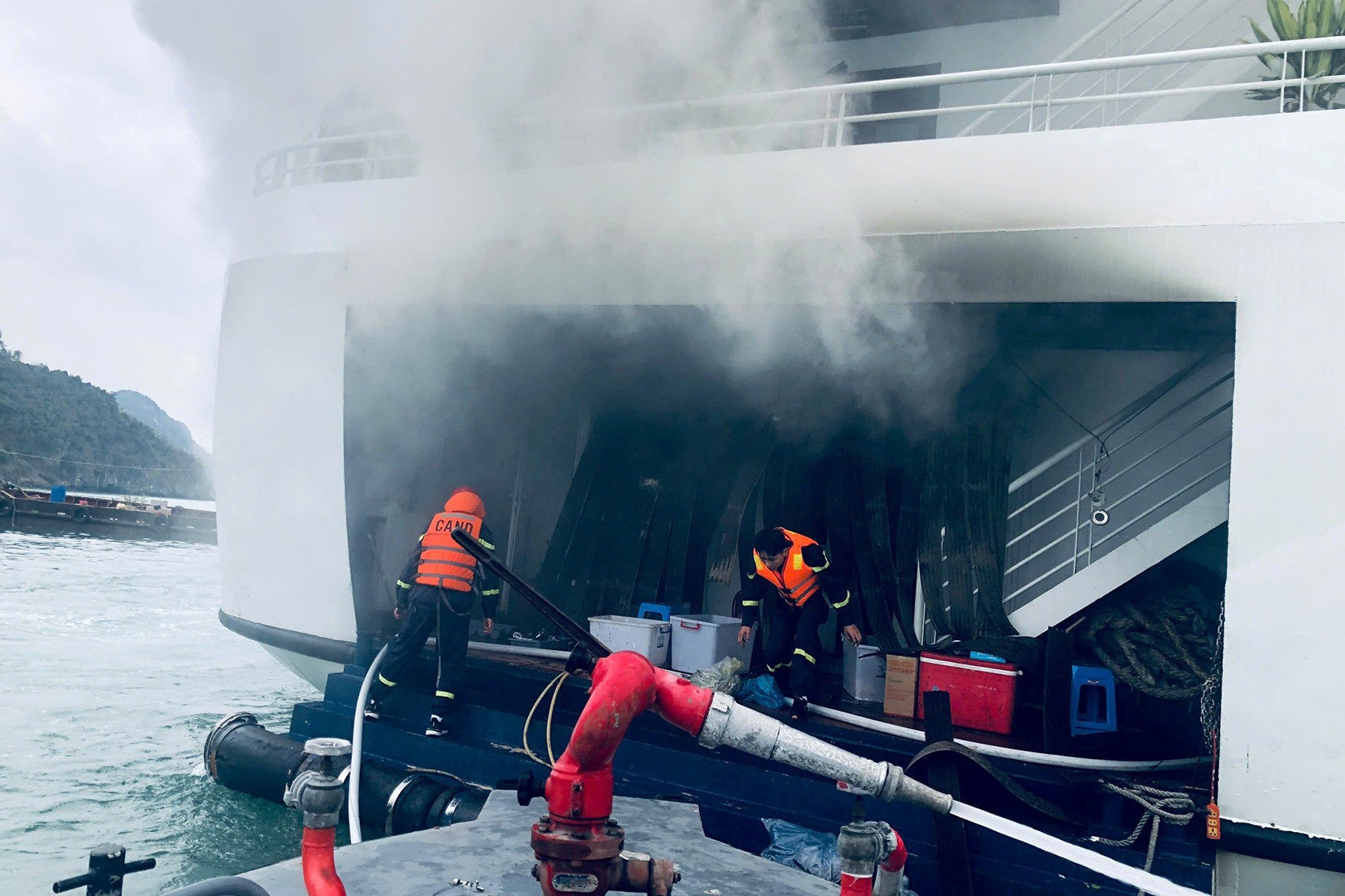 Công an Hải Phòng thông tin vụ cháy tàu nghỉ đêm dịp Tết