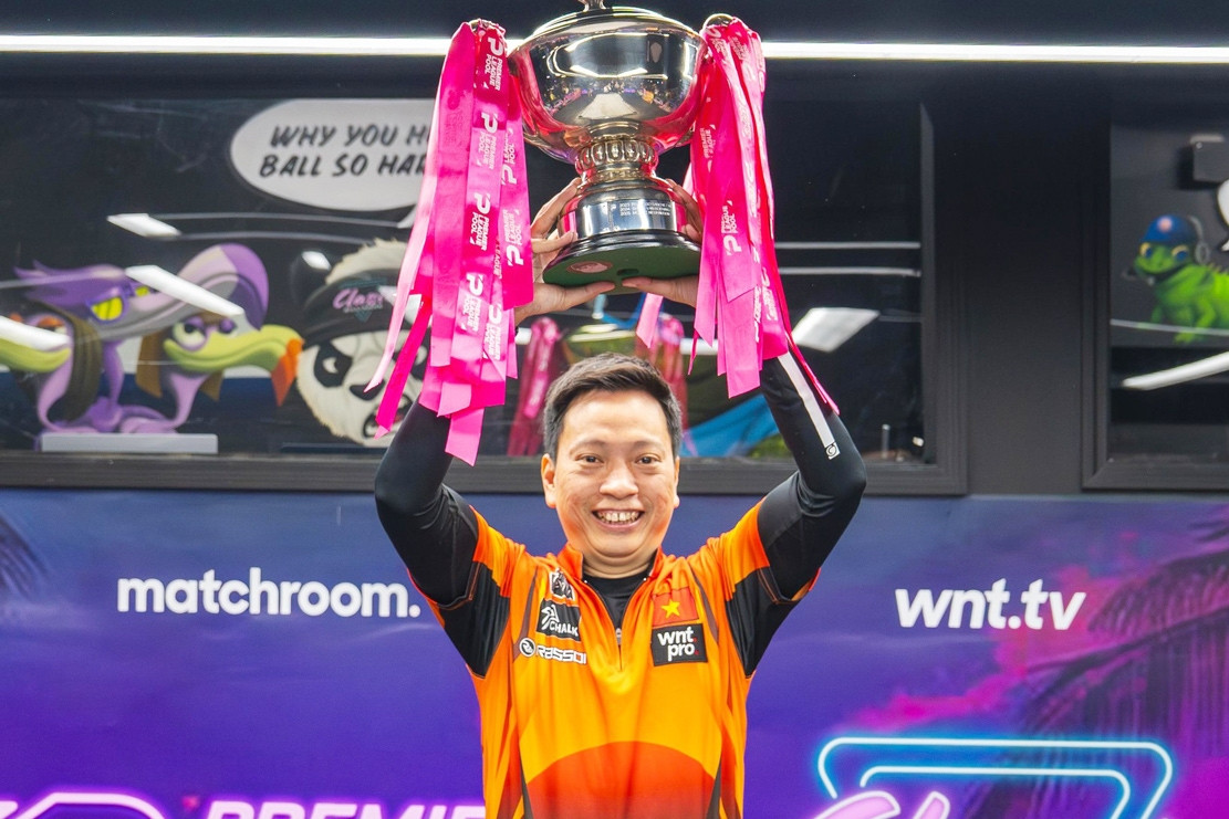 Dương Quốc Hoàng làm nên lịch sử, vô địch Premier League Pool 2026