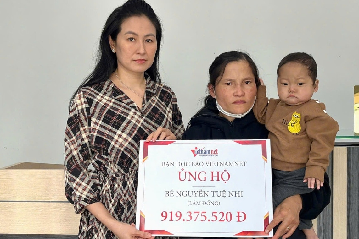 Nhờ bạn đọc hỗ trợ hơn 919 triệu đồng, bé Tuệ Nhi đã về nhà điều trị