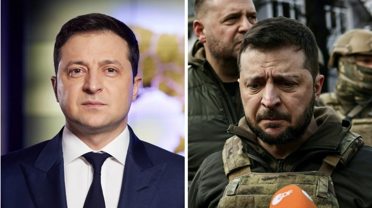 Zelensky. Ukrainian Presidency/Handout/Anadolu Agency