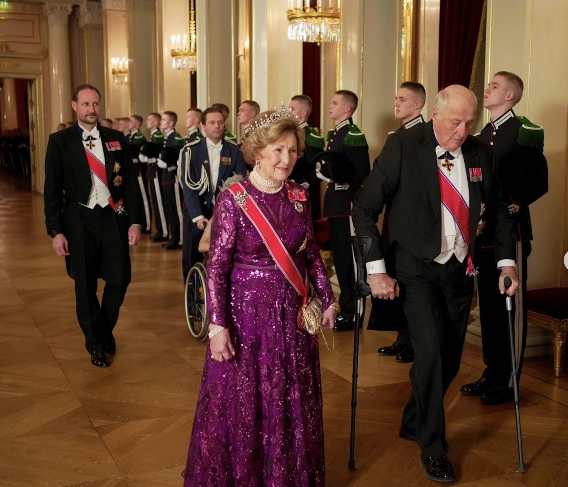 Hoàng hậu Na Uy Sonja. Ảnh: Royal Watcher/Instagram