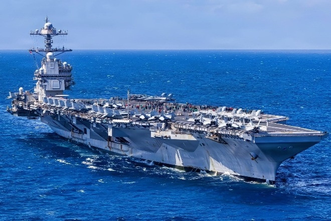 Siêu tàu sân bay Mỹ gặp 'khủng hoảng nhà vệ sinh' trên đường đến Trung Đông