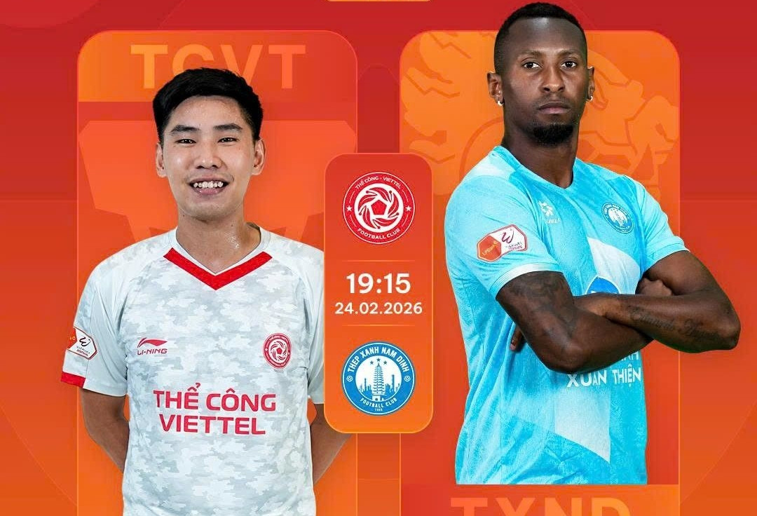 Trực tiếp bóng đá Thể Công Viettel vs Nam Định: Xuân Son đá chính