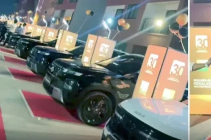 Một công ty chơi lớn tặng 47 ô tô cho nhân viên, có cả Mercedes, Audi, Defender