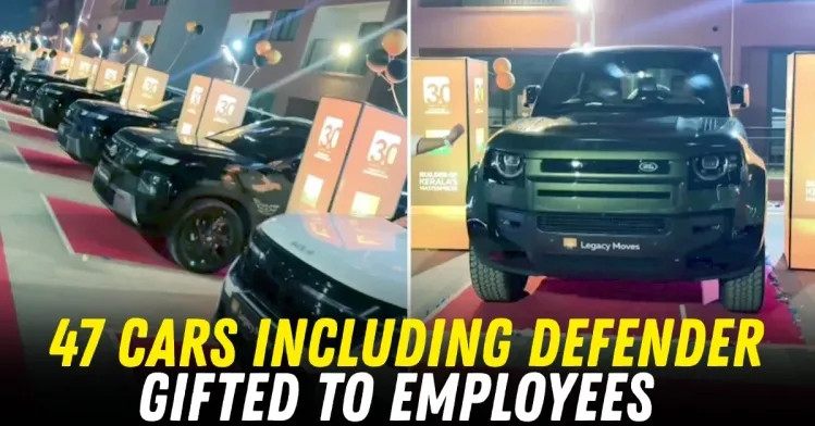 Công ty tặng 47 ô tô cho nhân viên, có cả Mercedes, Audi, Defender